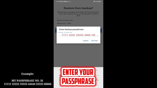 How to Find PASSPHRASE in Signal | Where to find Passphrase... смотреть онлайн
