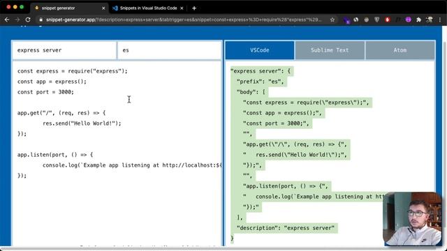 Create Custom Code Snippets in VS Code смотреть онлайн