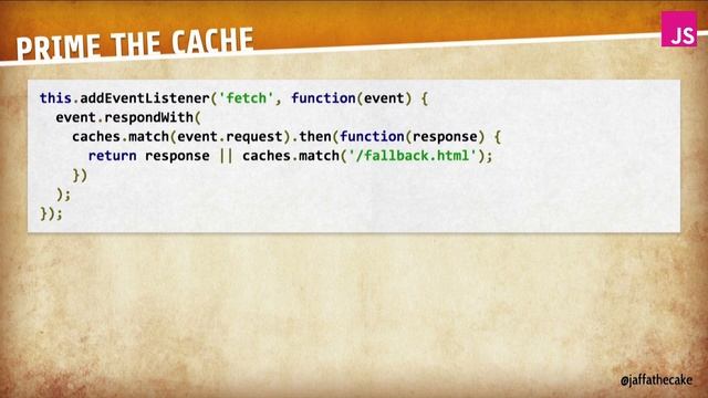 Jake Archibald: The ServiceWorker is coming, look busy | JSConf EU 2014 смотреть онлайн