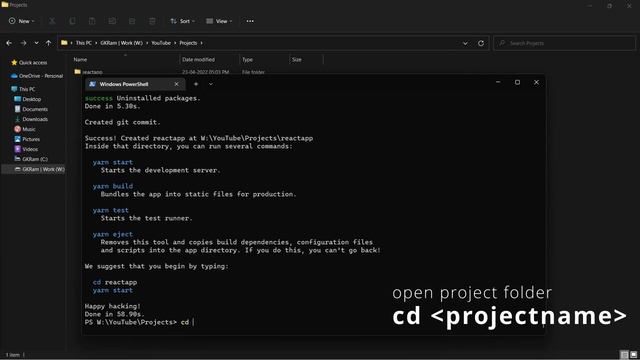 How to create new react app | itsGKRam_web смотреть онлайн