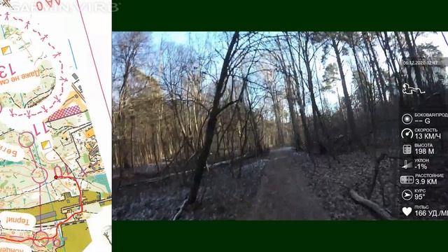 Спортивное ориентирование (headcam orienteering) - Очень интересный старт, Смоленск, 06.12.20 смотреть онлайн