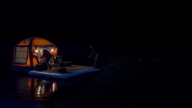 YÜZEN ÇADIRIMIZA TERAS YAPTIK L Göl Üzerinde 24 Saat Kamp