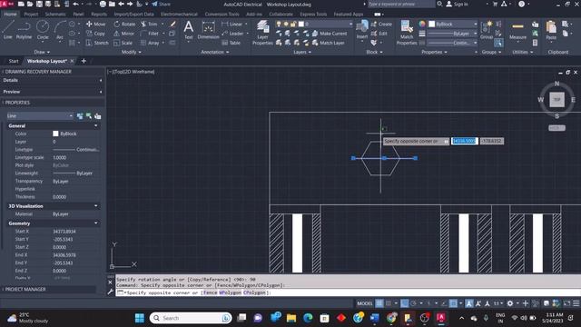 Front elevation and Plan in full section of 33kv to 400v 3PH TRANSFORMER in AutoCAD Electrical смотреть онлайн