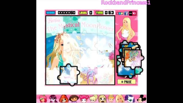 Barbie Games - Barbie Puzzle Game - Girls Games смотреть онлайн
