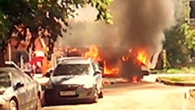 Горит газель в Люберцах смотреть онлайн