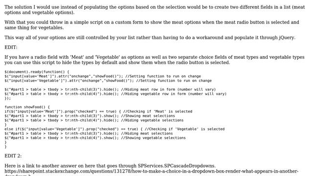 Sharepoint: Can you populate a dropdown choice field with jquery and javascript? (2 Solutions!!) смотреть онлайн