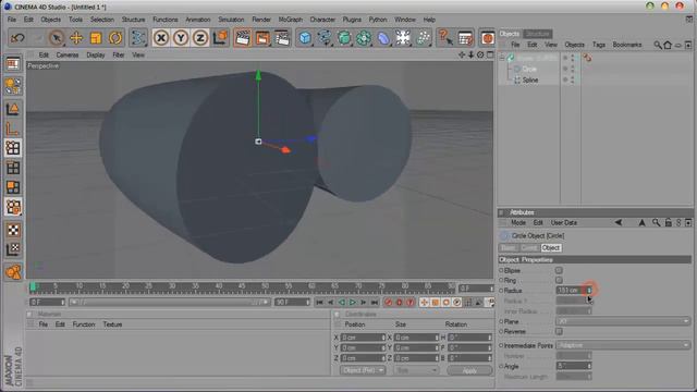 Видео уроки Cinema 4D - Модификатор Sweep NURBS смотреть онлайн