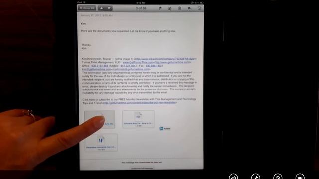 How to Open and Save a Document Received via e-mail (iPad/iPhone) by Turner Time Management смотреть онлайн