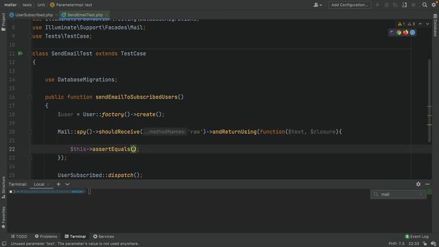 6 - Laravel & phpUnit How to Mock Mail Raw смотреть онлайн