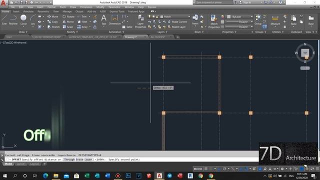 Making a simple floor plan in AutoCAD: Part 1 Project 3- Storey 11x12m Modern Villa смотреть онлайн