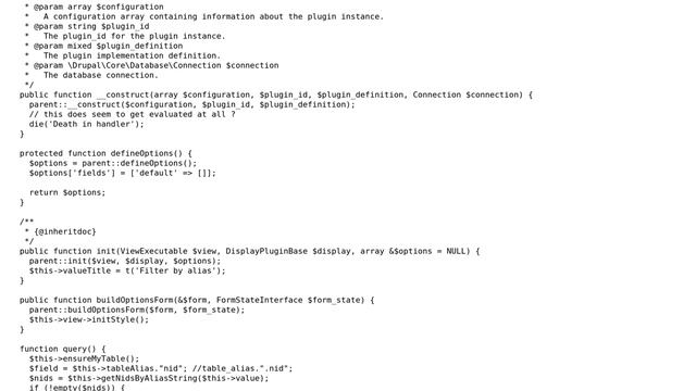 Drupal: Broken/missing handler error for my custom views filter? смотреть онлайн