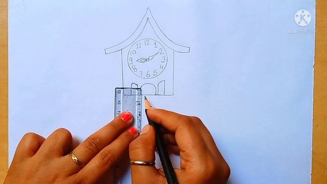 How to draw a Wall Clock||step by step||Easy Pendulum Clock Drawing#viral#akankshadrawingacademy смотреть онлайн