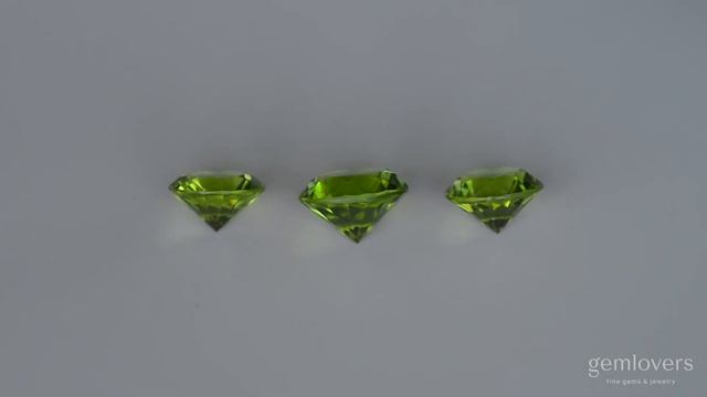 Сет круглых зеленых хризолитов 9.06 ct смотреть онлайн