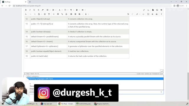? How user update the blog ? blogging application using react js | Hindi смотреть онлайн