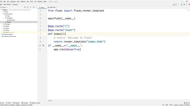 How to use Render Template in Flask | Tamil смотреть онлайн