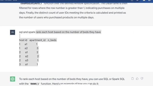 Rank each host based on the number of beds they have in java spark sql scala смотреть онлайн