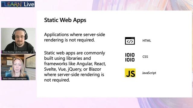 Learn Live: Build full stack applications w/ Azure Static Web Apps and Azure SQL Database | GBCLL02 смотреть онлайн