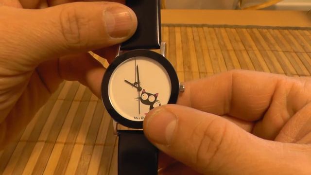 Женские часы с кошкой. Women's watches with a cat. смотреть онлайн
