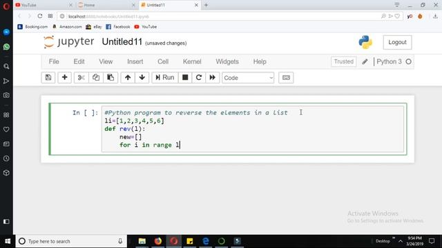 How to reverse a list in python || Learn Python || python list[Example-8] смотреть онлайн