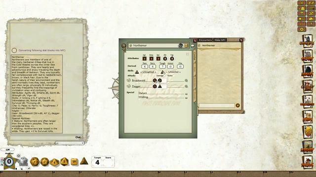 Fantasy Grounds Tutorial: Savage Worlds NPC Maker смотреть онлайн
