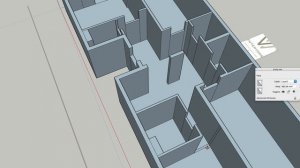 Рисуем проект квартиры в SketchUp'е.