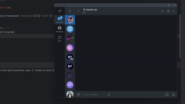 ЧатБот ChatGPT + Telegram Bot на aiogram ЗА 5 МИНУТ! смотреть онлайн