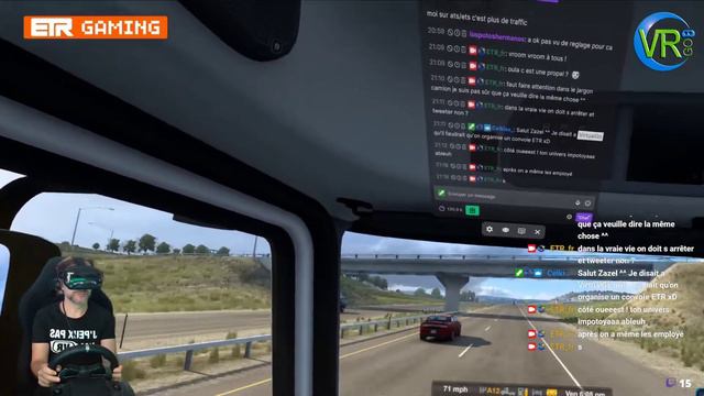 PCVR VALVE INDEX : convoi de CAMION aux USA sur ATS en VR #3 смотреть онлайн