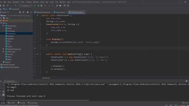 #15 dars | OOP, konstruktorlar, parametrli konstruktorlar (overloading) | Java dasturlash tili смотреть онлайн