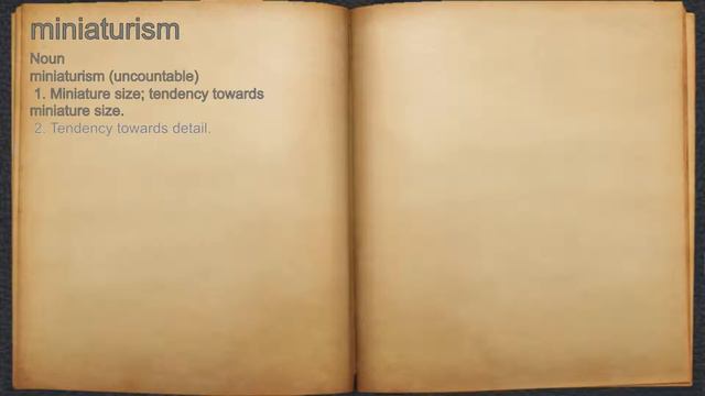 What does miniaturism mean? смотреть онлайн