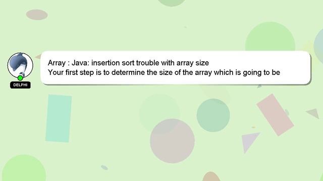 Array : Java: insertion sort trouble with array size смотреть онлайн