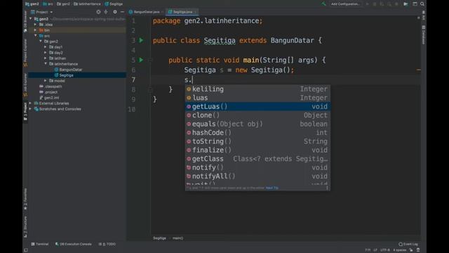 Java Inheritance Menggunakan Extends Bag 1 смотреть онлайн