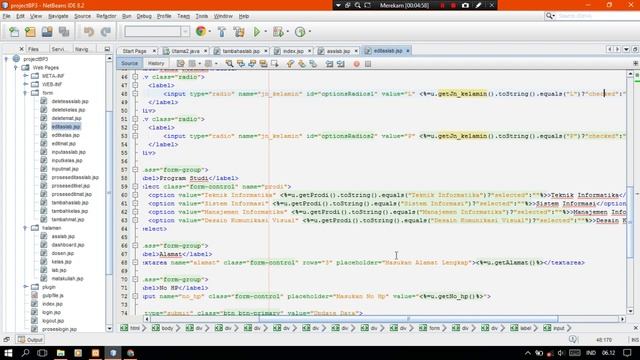 Tutorial JAVA EE Edit data & Datatable смотреть онлайн