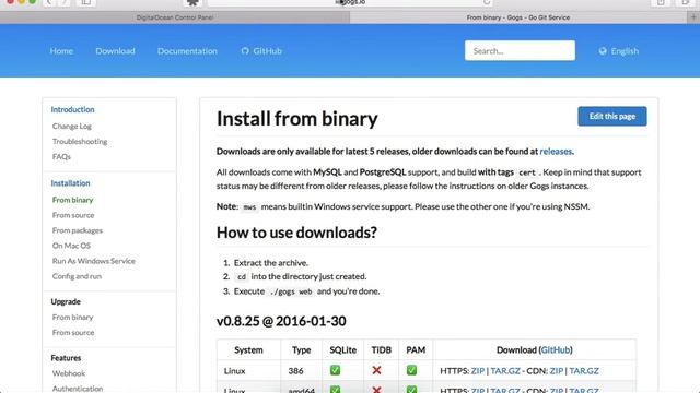 How to install Gogs on a Linux Server (DigitalOcean) смотреть онлайн