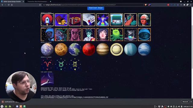 Stellar Quest Badge Checker Demo смотреть онлайн