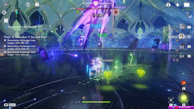 Microwave Team & Machine Gun Fischl | 3.7 Spiral Abyss Full Star Gameplay | Genshin Impact смотреть онлайн