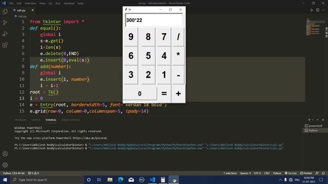 creating calucator using tkinter python || why tkinter motivation || python Tkinter GUI #2 смотреть онлайн