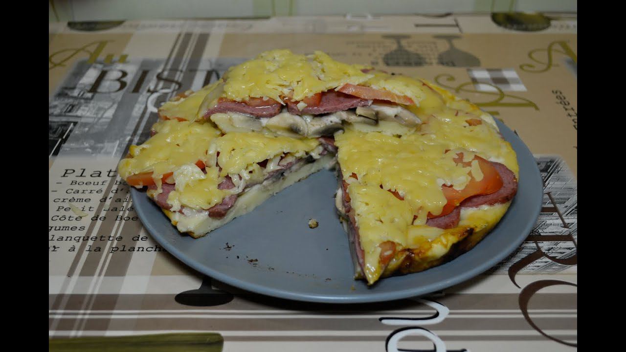 Быстрая пицца на сковороде за 5 минут. Очень вкусная! смотреть онлайн