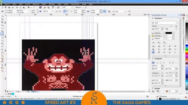 The Saga Games - Speed Art (Photoshop & Corel Draw) | Samurai Arts Brasil смотреть онлайн