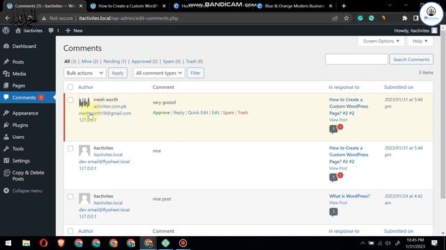 How To Enable and Disable Comments on WordPress | WordPress Full Course By Miss Sana | Lecture 6 | смотреть онлайн