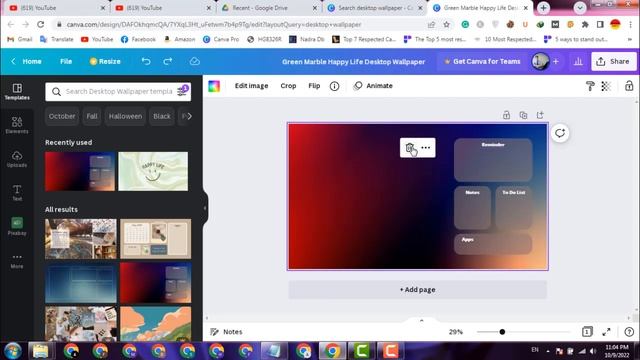 How to Create Desktop Wall Paper Design on Canva смотреть онлайн