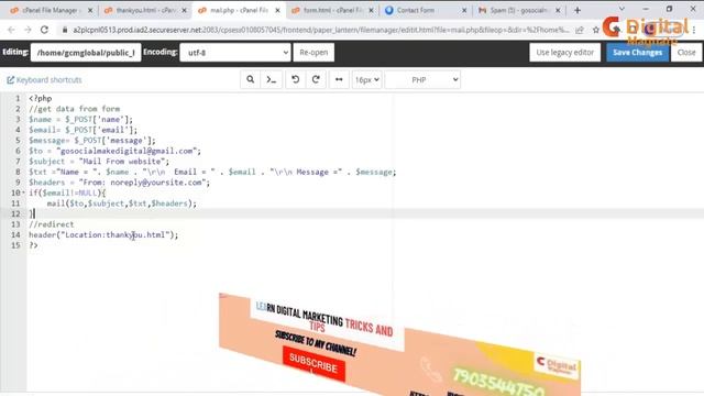 How To send HTML Form to Email using PHP смотреть онлайн