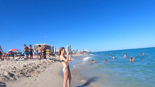 [4K] MIAMI BEACH, Miami, Florida | A Relaxing Walk on Miami Beach | Walking Tour South Beach ASMR смотреть онлайн
