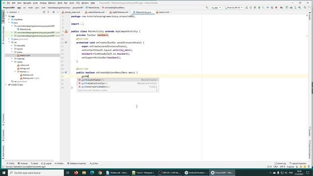 Curso de Android con Java: Componente Toolbar смотреть онлайн