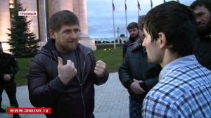 Рамзан Кадыров уговорил террориста сдаться (с субтитрами)