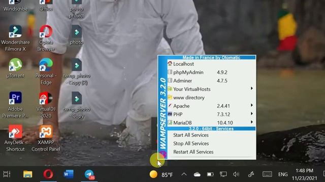 How To Solve "Wampp 1 or 2 of 3 Service Running" Problem. смотреть онлайн