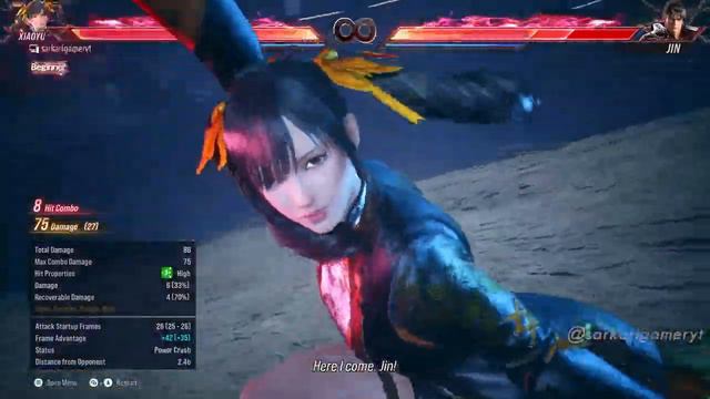Tekken 8 Ling Xiaoyu max 98 damage combo #tekken8 смотреть онлайн