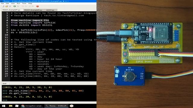 030 - MicroPython TechNotes: DS3231 RTC смотреть онлайн