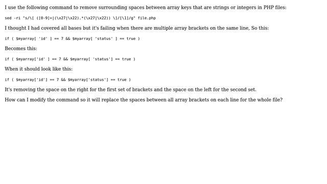 How to replace multiple occurrences of a pattern with sed? смотреть онлайн