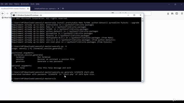 2 How to Generate Web Backdoors Shells смотреть онлайн