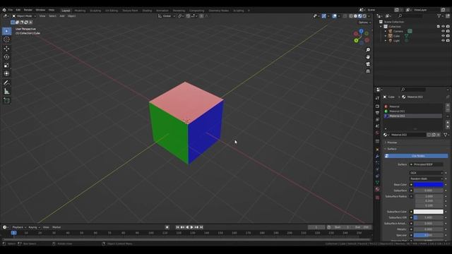 Как назначить два разных материала для одного объекта. Different materials for one object смотреть онлайн
